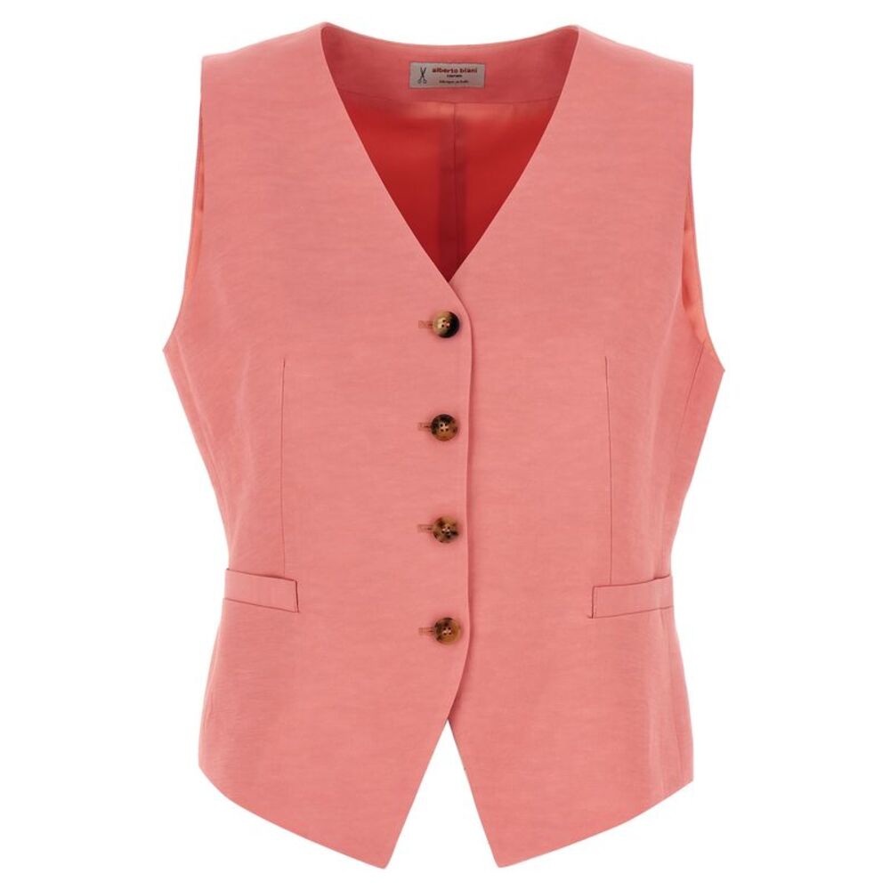 Alberto Biani Women Linen Viscose Vest